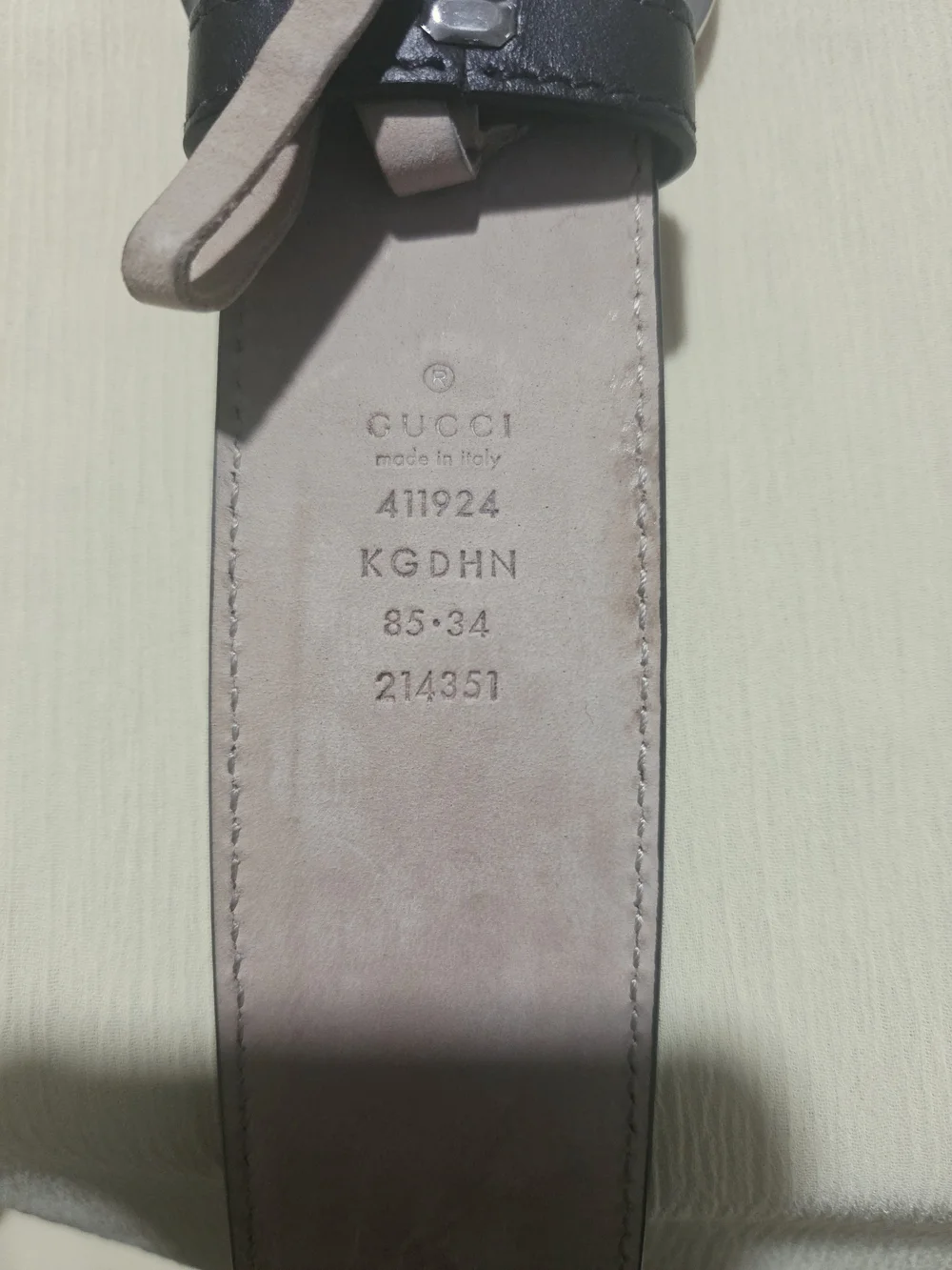 Gucci GG Logo Monogram Canvas Belt in Gray